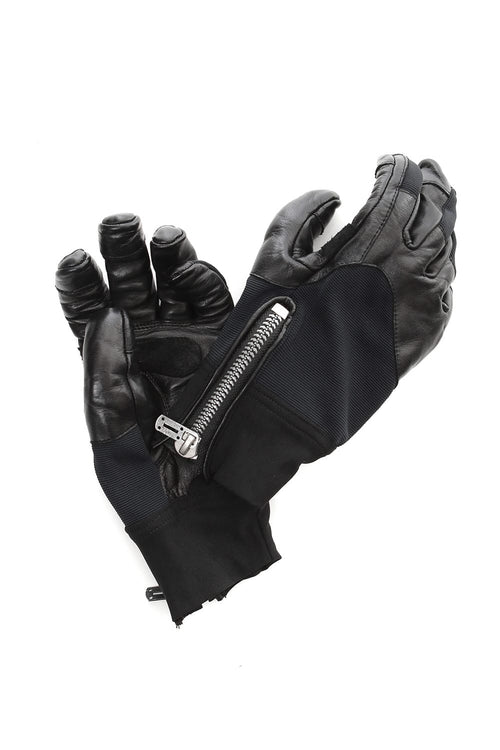 Horse Leather Zip Riding Gloves - D.HYGEN