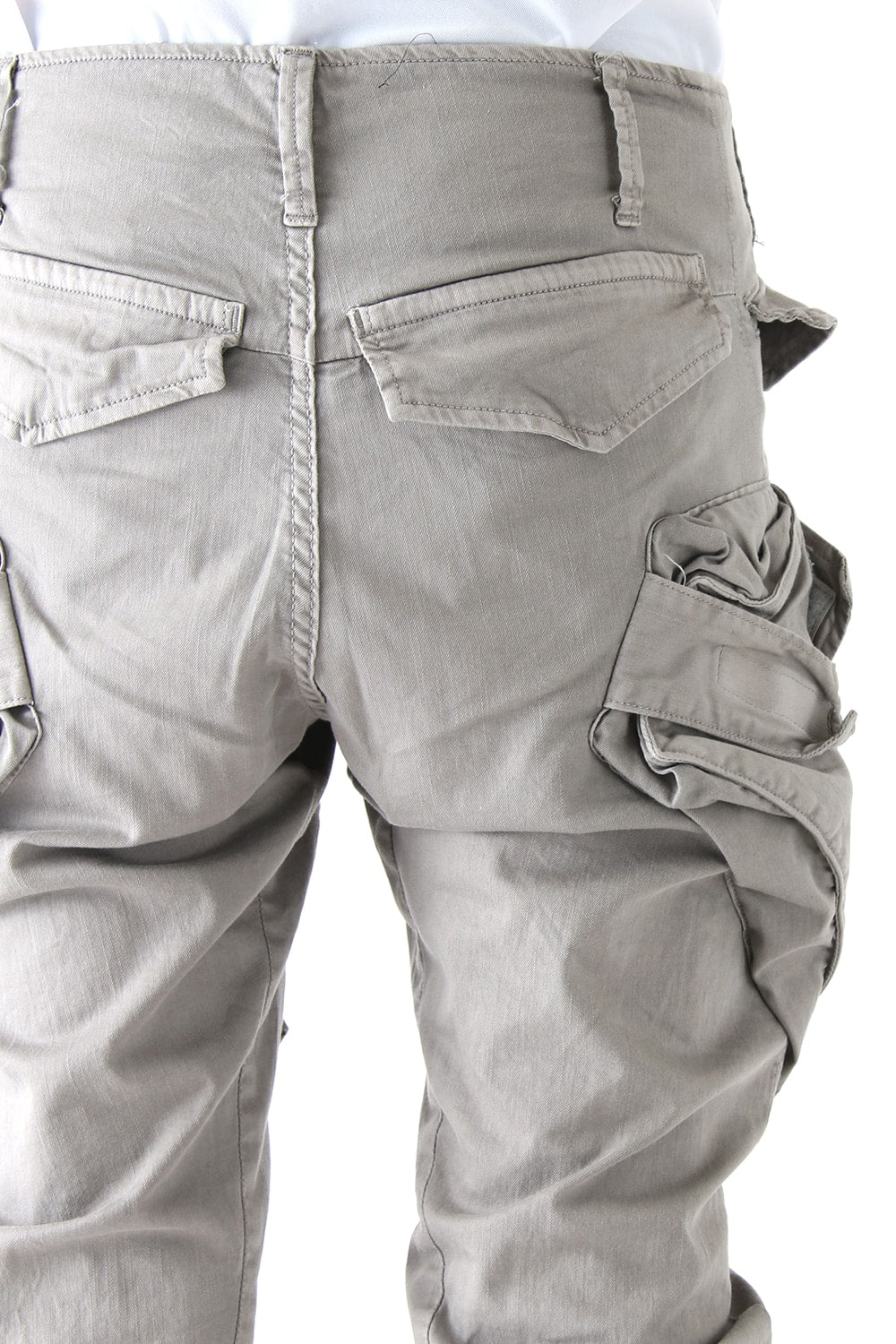 607PAM6-gray VERTICAL GASMASK CARGO PANTS JULIUS Online Store