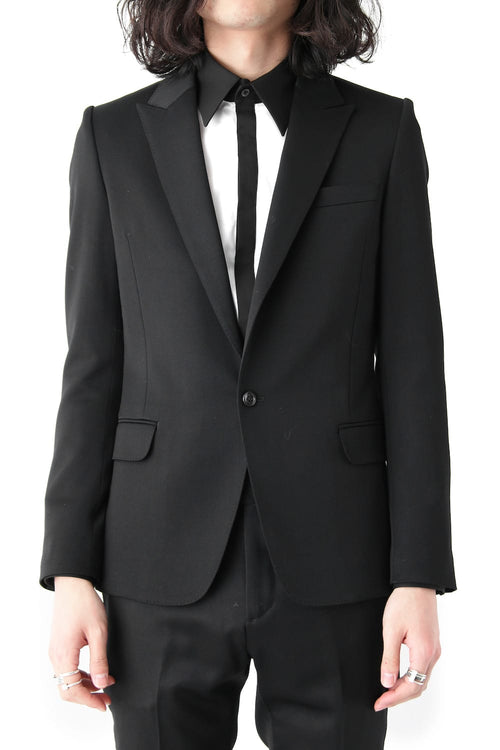 Tuxedo Cloth Stretch 1B Jacket - GalaabenD - ガラアーベント
