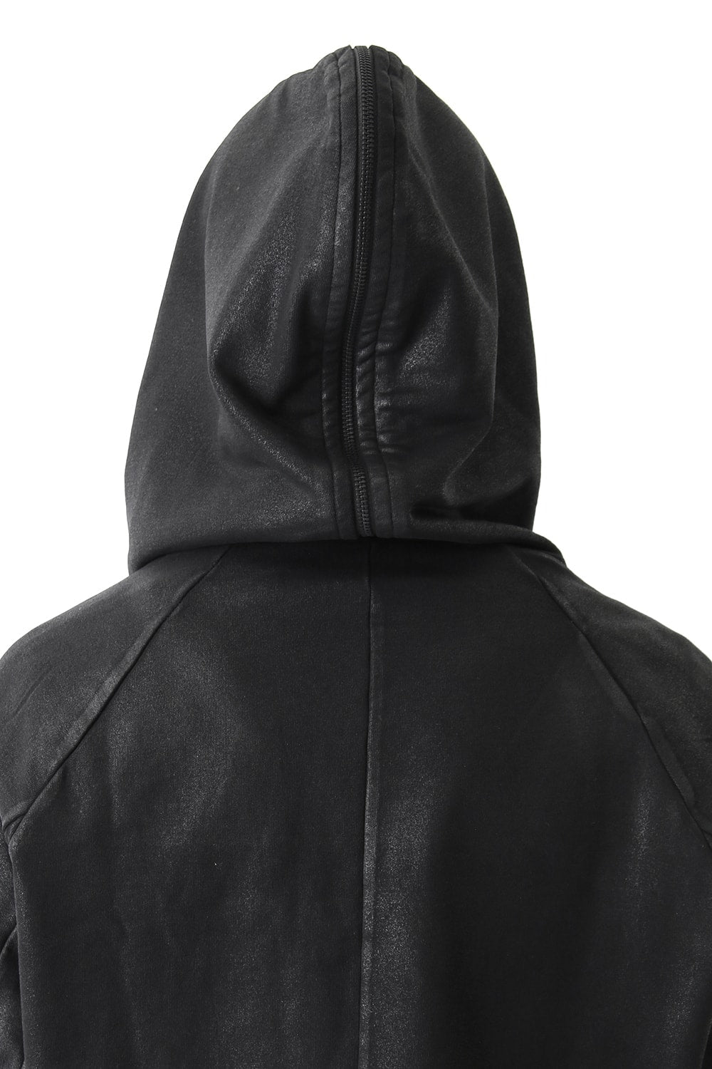 617CUM50 | GEOMETRIC COATED ZIP UP HOODIE - JULIUS | JULIUS