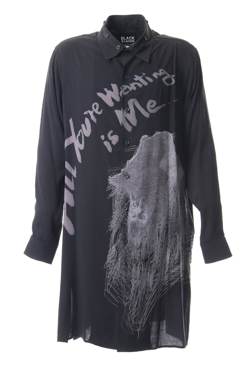 I-BS Print Shirt - Yohji Yamamoto