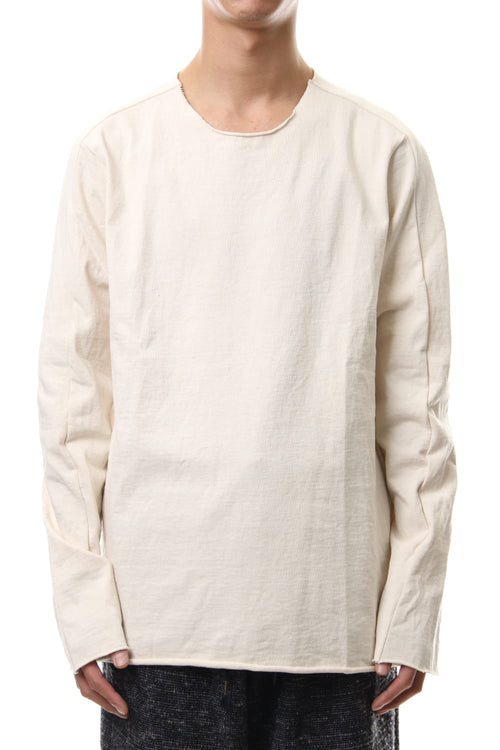 Aegean Sea Cotton  L/S T-Shirts Off White - ware - ウェア