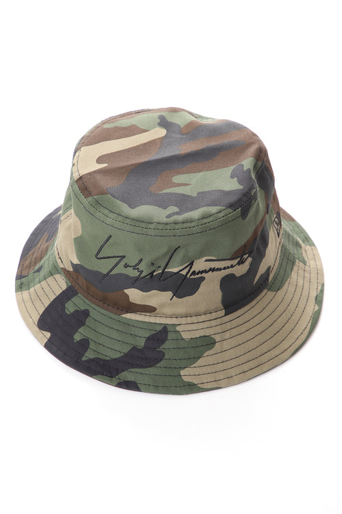 New Era Camouflage print YY LOGO Bucket hat - Yohji Yamamoto