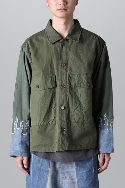 Fire EMB jacket  Denim - M1 - ink