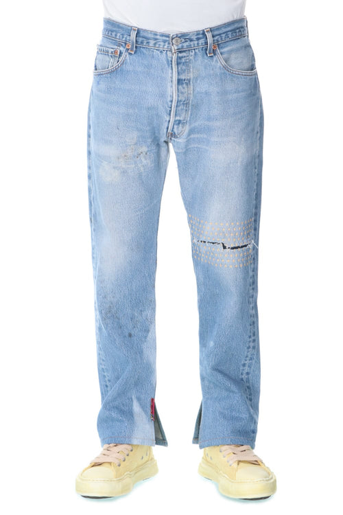 REWORKED DENIM PANTS - INNOCENCE NY