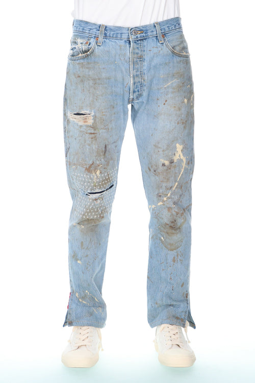 REWORKED DENIM PANTS - INNOCENCE NY