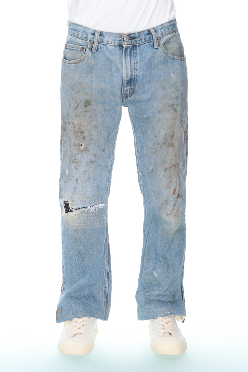 REWORKED DENIM PANTS