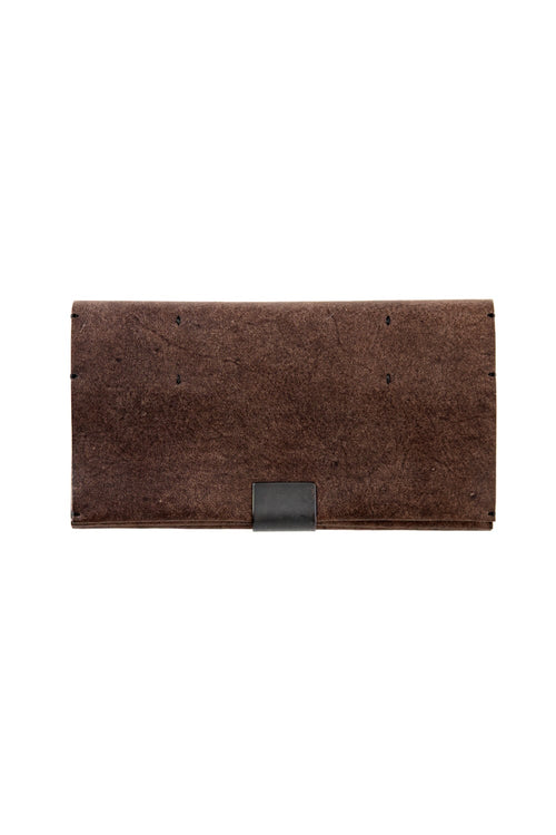 Cow Leather Long Wallet A - Havana Leather - iolom