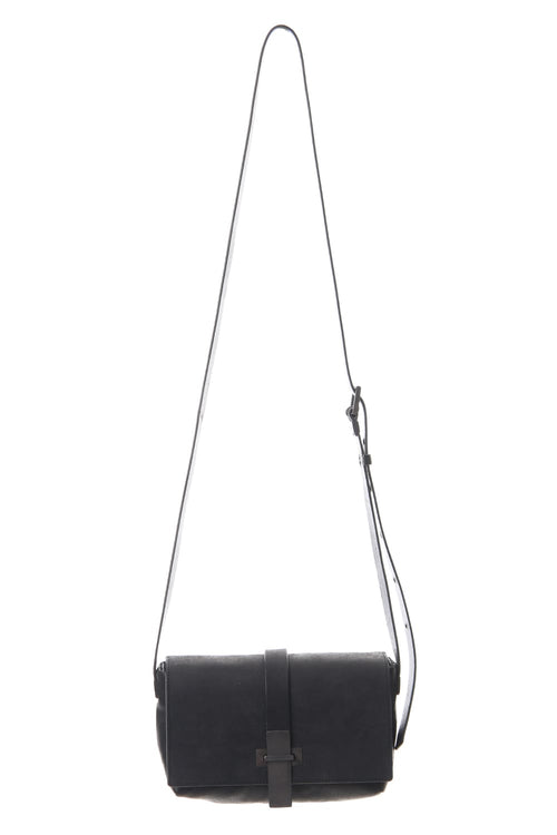 Oblong Mini Shoulder Bag - B - Black - iolom