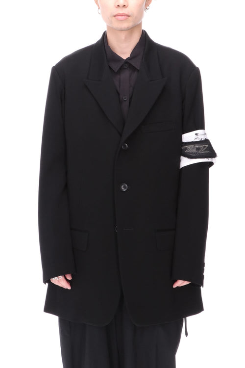 Side Gusset Peaked Lapel Jacket - Yohji Yamamoto