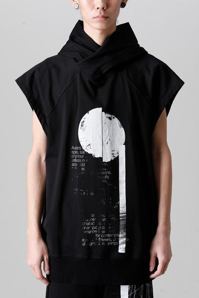 Cotton Sweat Sleeveless Hoodie - JULIUS