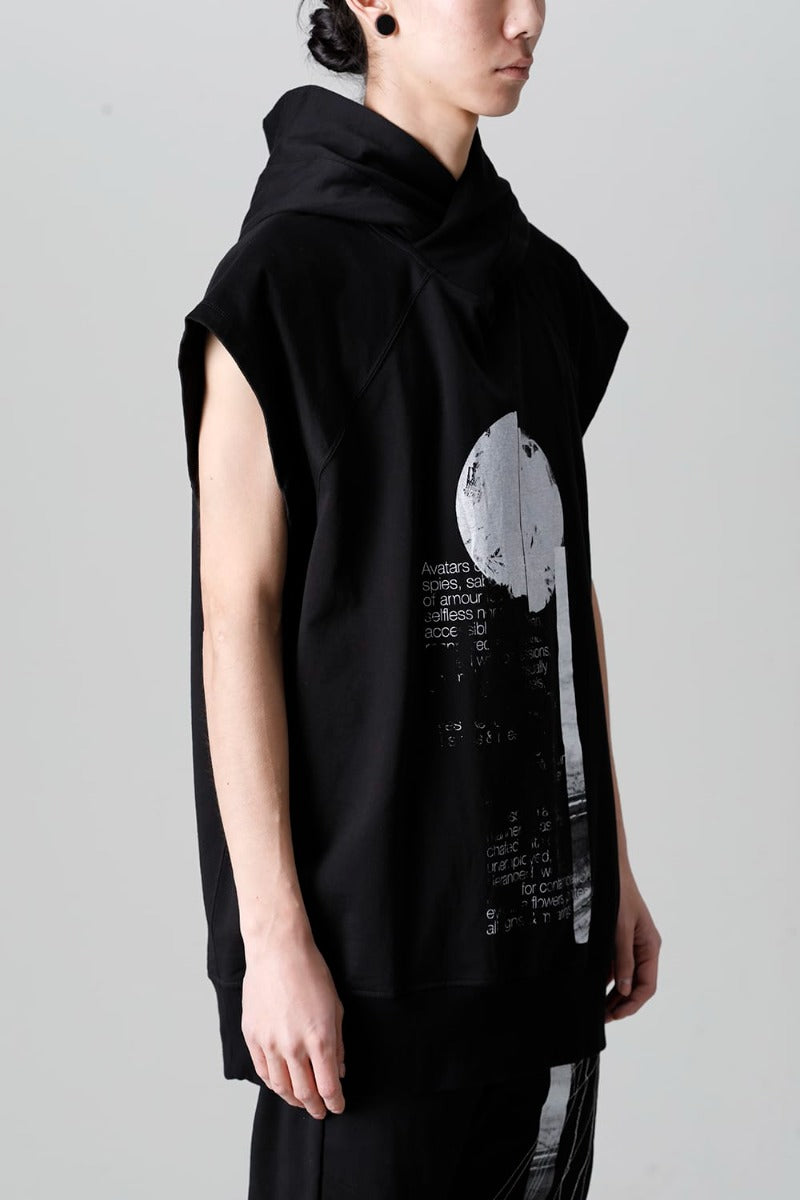 827CUM2 | Cotton Sweat Sleeveless Hoodie | JULIUS | Online Store 