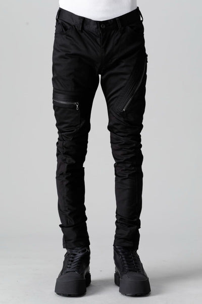 Cotton Stretch Satin Skinny Pants - JULIUS