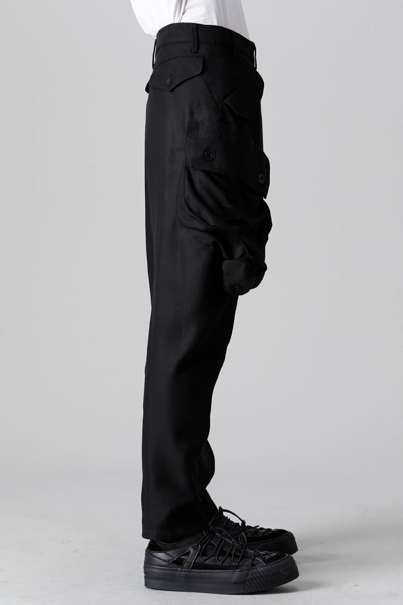 Wool/Rayon Gaba Gas Mask Trousers
