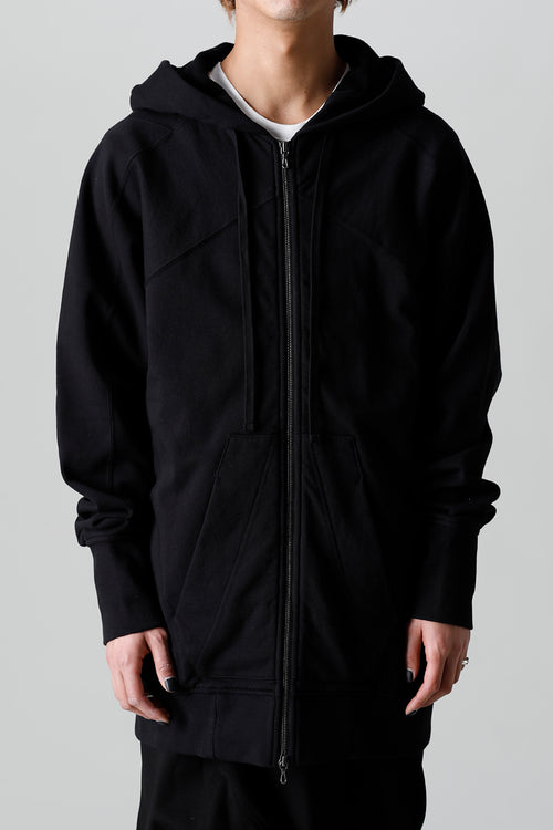 Cotton Sweat Zip Up Hoodie - JULIUS