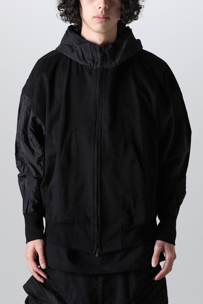 Cotton Sweat Zip Up Hoodie - JULIUS