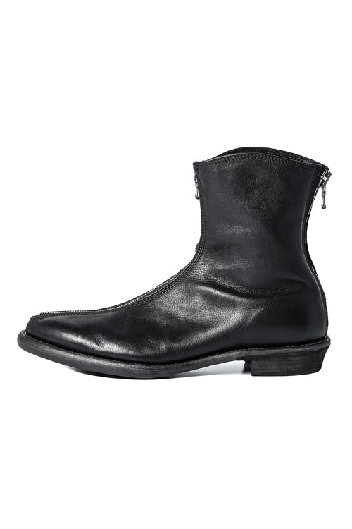 Cow Leather Zip Seamed Boots - JULIUS