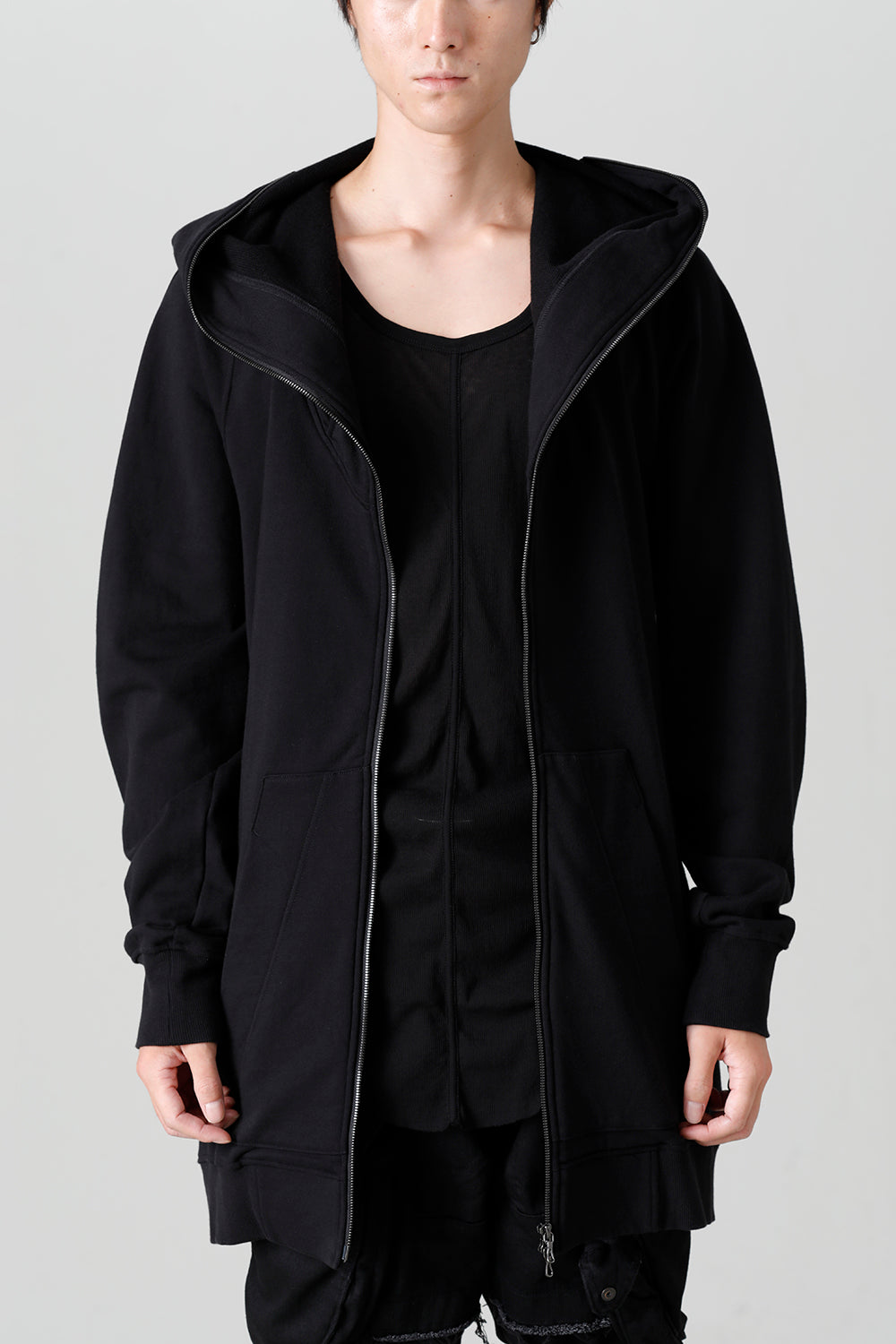 JULIUS DIVIDED HOODED COAT Black 2019FW - トレンチコート