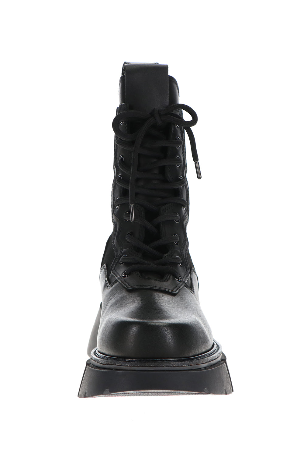 757FWM1-black | Side gore Military Sneakers Black | JULIUS 