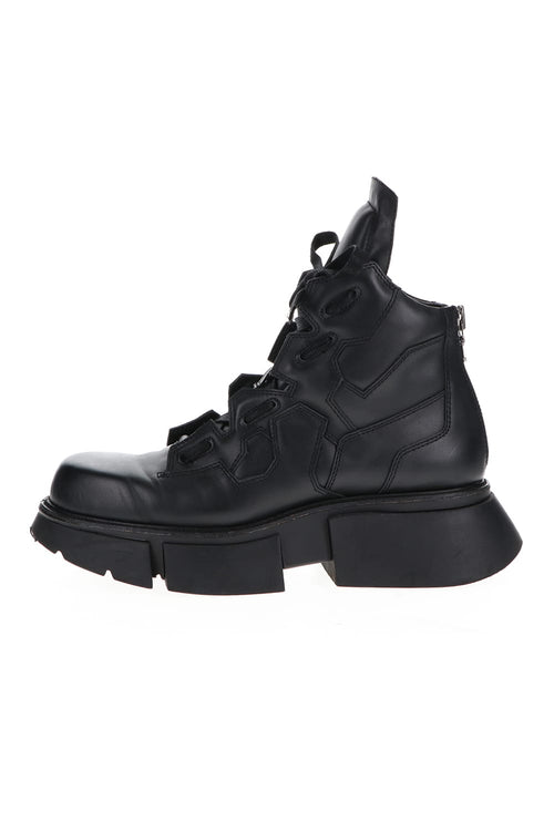 Cow Skin Boots  Black - JULIUS