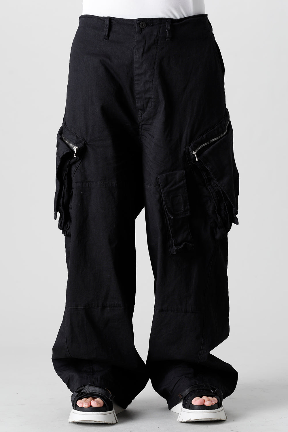 787PAM6-BK | Cargo Wide Pants | JULIUS | Online Store - FASCINATE