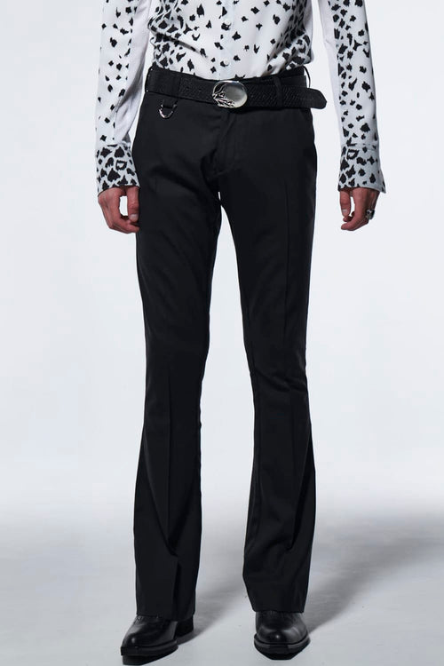 In Side TP Flare Slacks Black - kiryuyrik