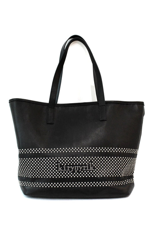 Studs Leather Tote Bag - kiryuyrik