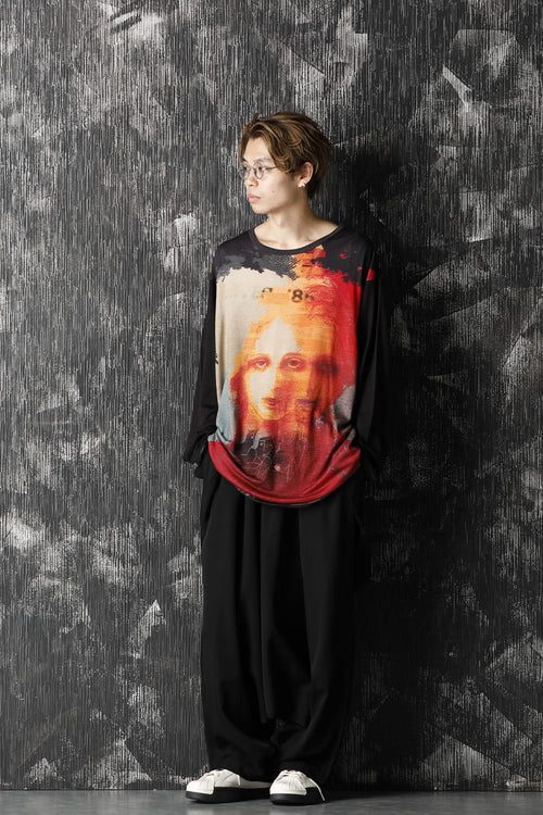 Round Neck Uchida Suzume Print T-shirt - Yohji Yamamoto