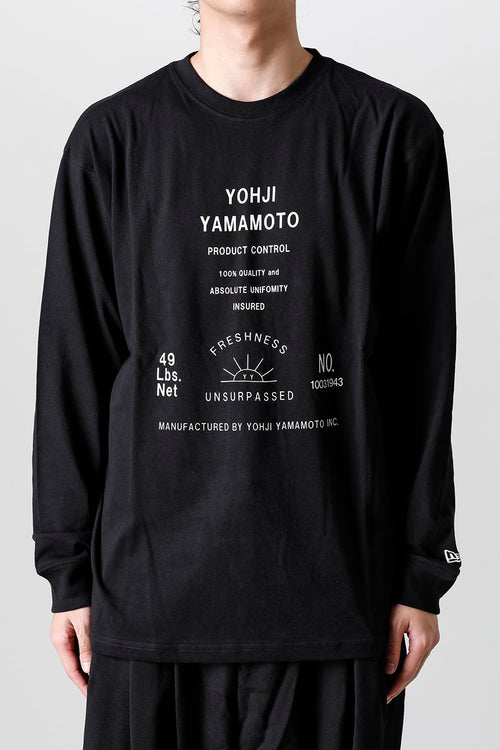 ニューエラ × ヨウジヤマモト フロントプリント 長袖Tシャツ - Yohji Yamamoto - ヨウジヤマモト