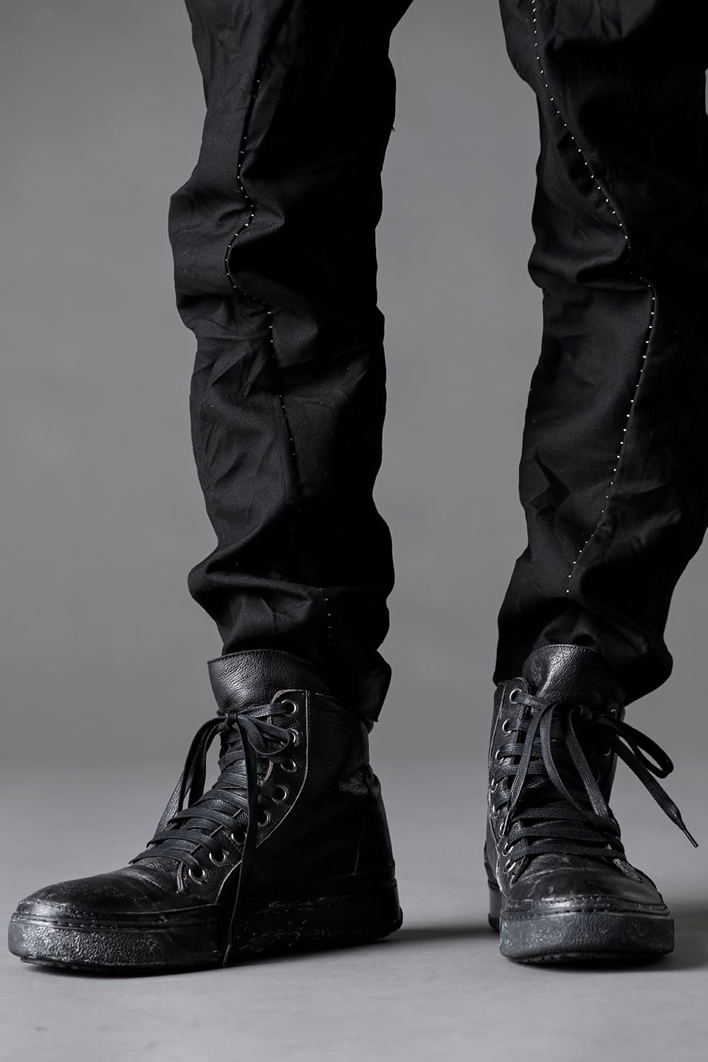 leather sneakers moldy black   レザー スニーカー モルディ ブラック