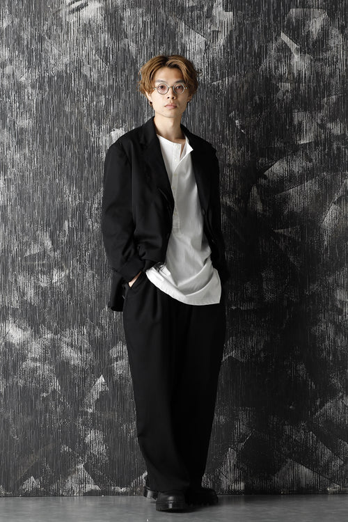 Wrinkled Gabardine Classic Drawstring Pants - Yohji Yamamoto