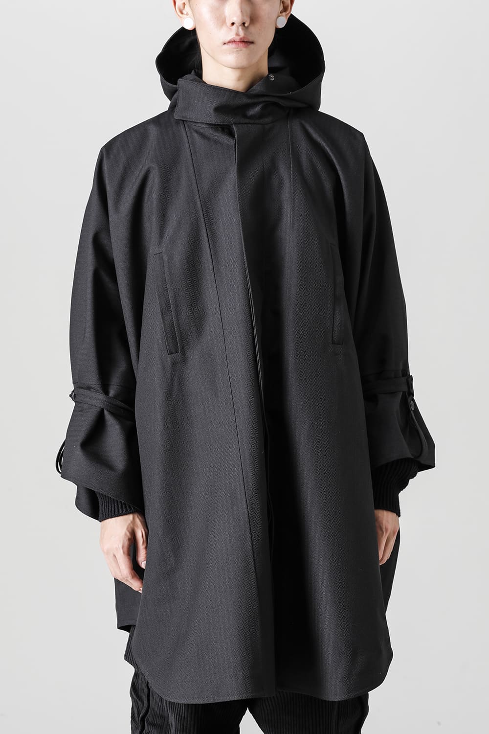 Raincho-Unisex-Herringbone-Black | レインチョ ユニセックス