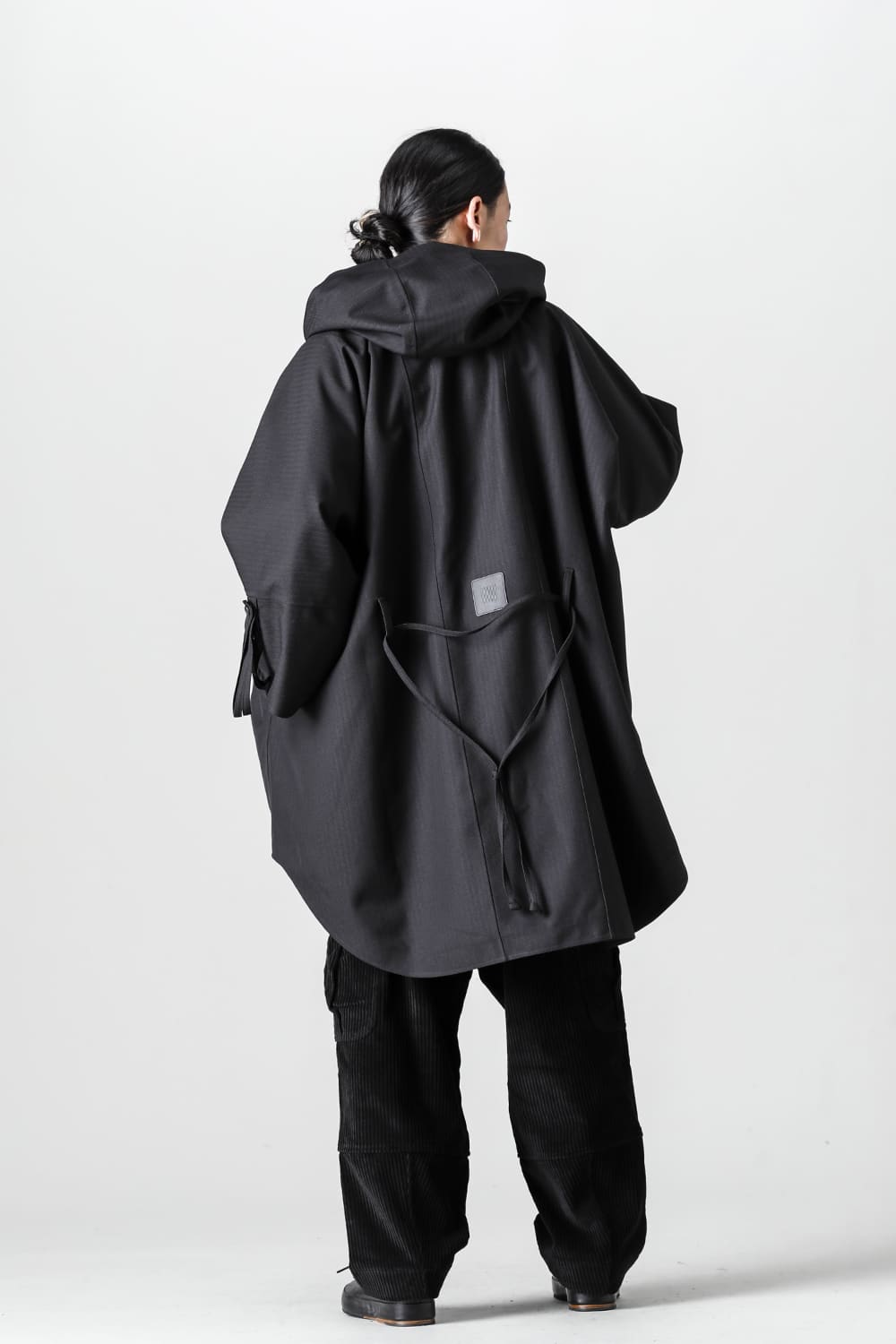 Raincho-Unisex-Herringbone-Black | レインチョ ユニセックス