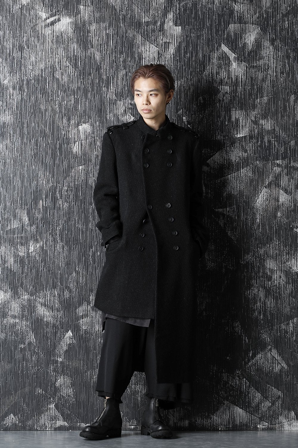 素材ウールYohji Yamamoto POUR HOMME コート