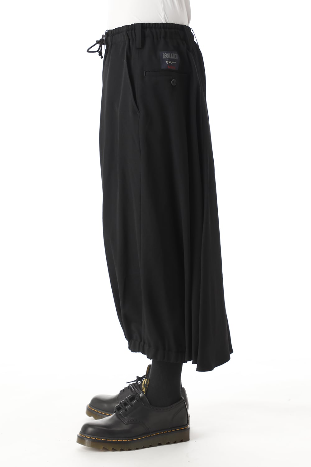 HD-P02-140 | Classic Wrinkle gabardine KARASU Pants | Yohji 