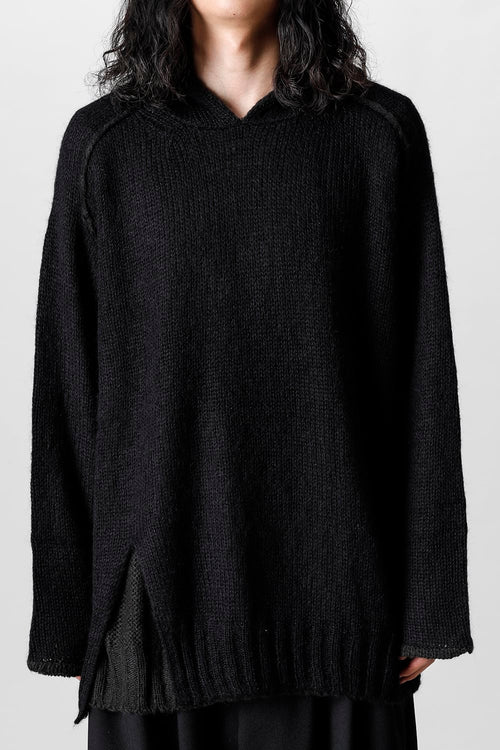 Reversible raglan Hoodie - Yohji Yamamoto