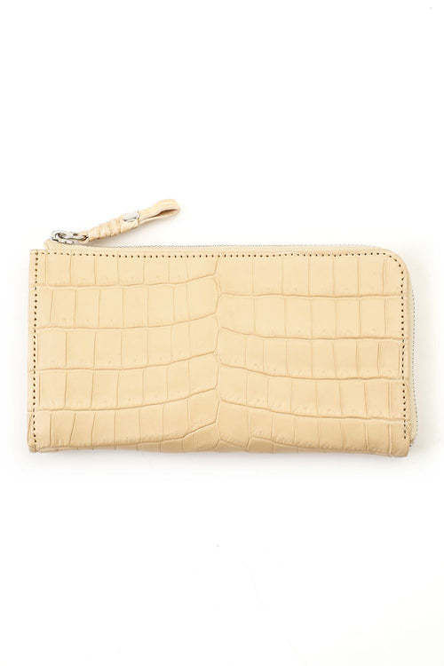 Tower Wallet Cow Crocodile Natural - cornelian taurus