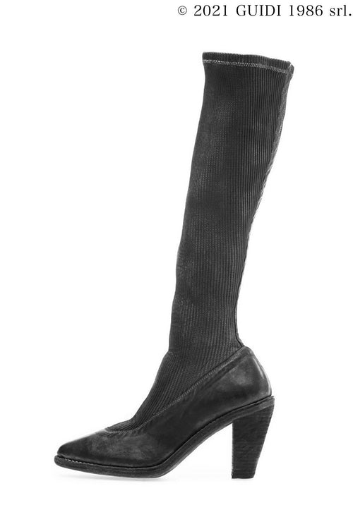 MN10E - Leather Gaiter Knee-High Boots - Guidi