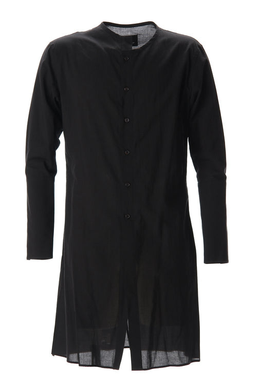 Collarless cuffs Long shirt - B Yohji Yamamoto