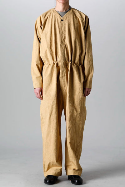 JUMPSUIT MUSTARD Fine Canvas - O PROJECT