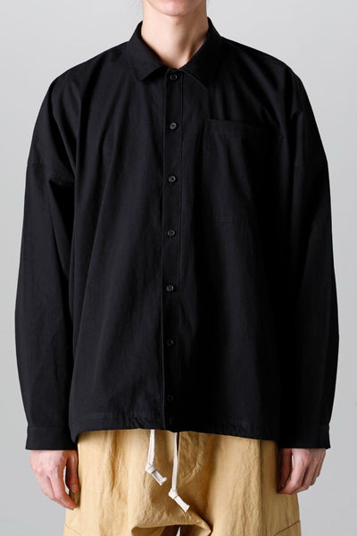 BOMBER SHIRTS Water-Repellent Dense Cloth BLACK - O PROJECT
