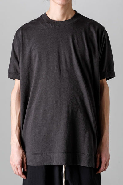 SS TEE Cotton Hemp Jersey BLACK - O PROJECT