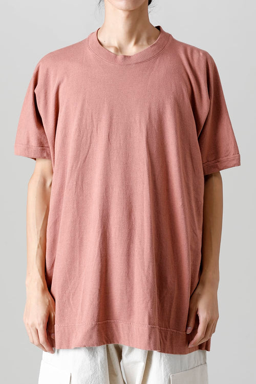 SS TEE Cotton Hemp Jersey OLD PINK - O PROJECT