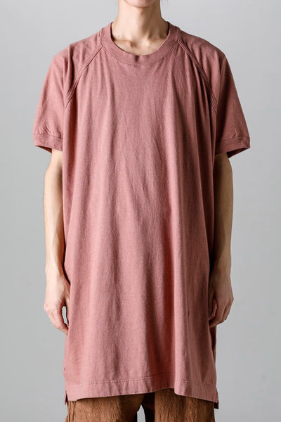 LONG TEE Cotton Hemp Jersey OLD PINK - O PROJECT