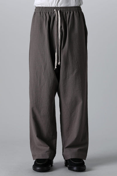 JOGGING TROUSERS Wool Cotton Linen Shirting   Warm Grey - O PROJECT