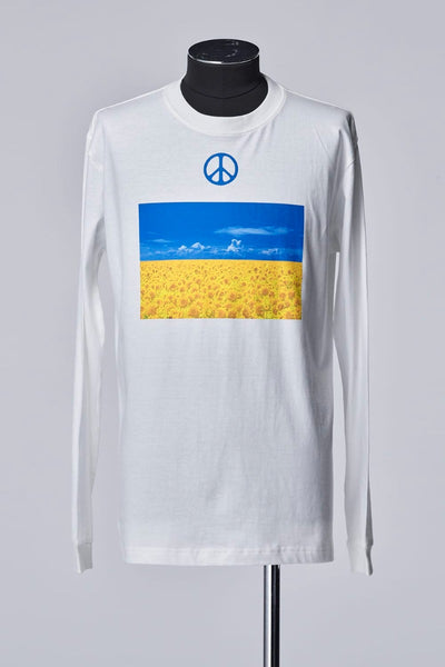 UKRAINE-CharityLongSleevesT-Shirt White - THE ONENESS
