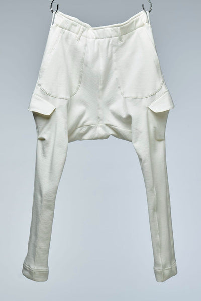 Easy Saruel Pants White - THE ONENESS