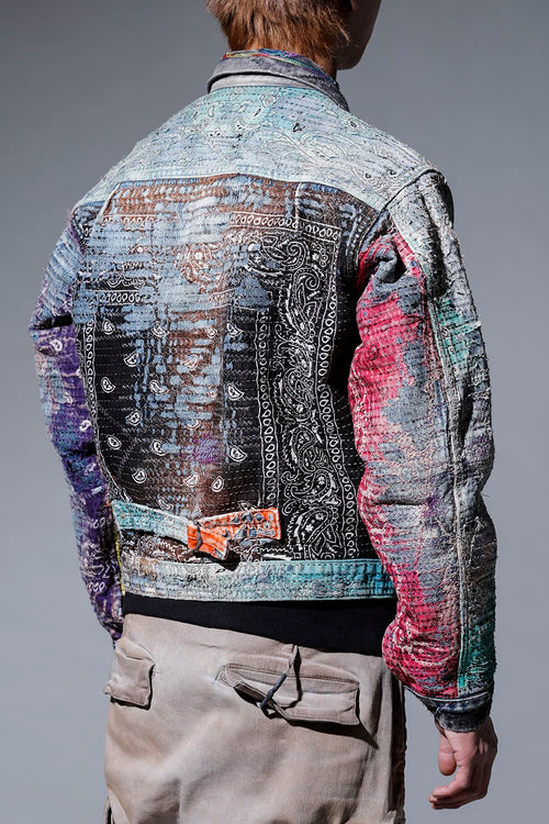 UROBOROS DENIM JACKET MULTI - PROLETA RE ART