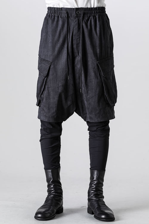 Layered pants polyester suede - DEVOA
