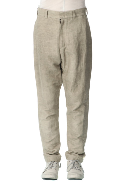 Drop crotch pants cotton/ ramie/ canapa cold dyed - DEVOA